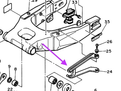 FZR400RR Chain Slider