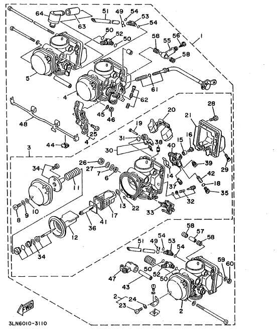 FZR250CarbDiagram